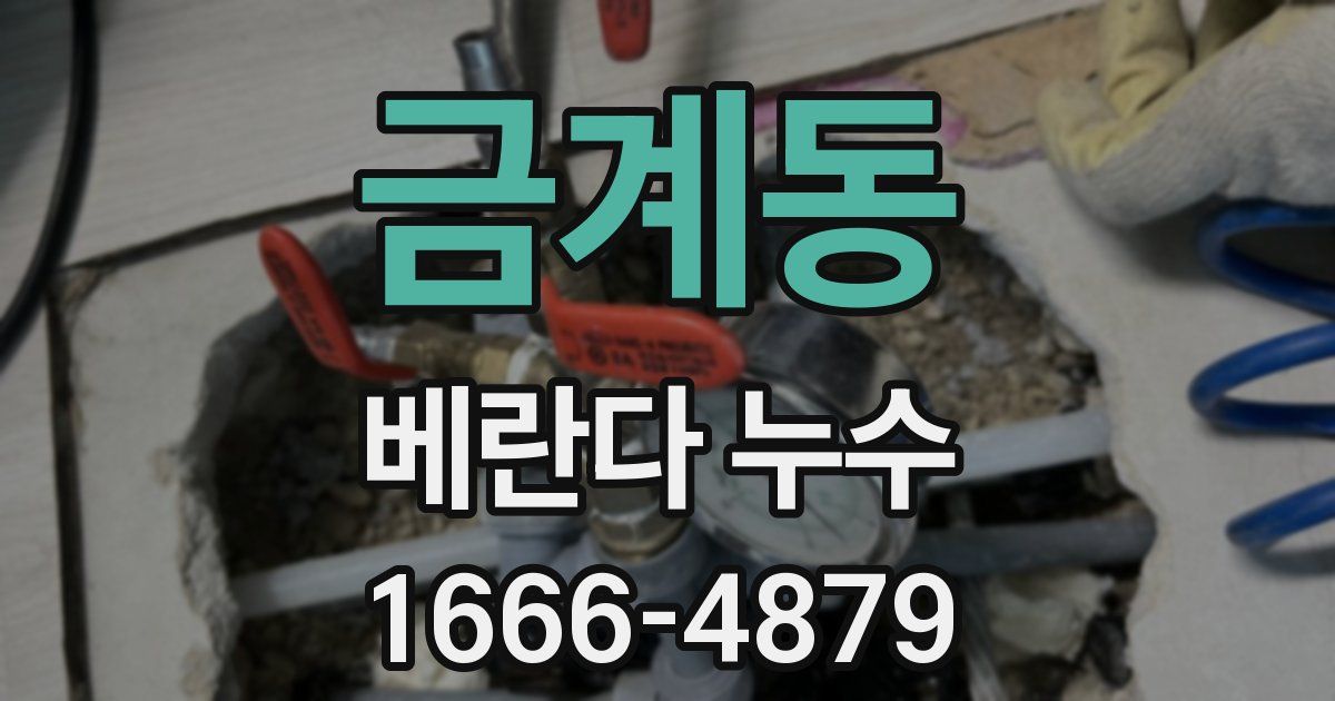 금계동 베란다 누수