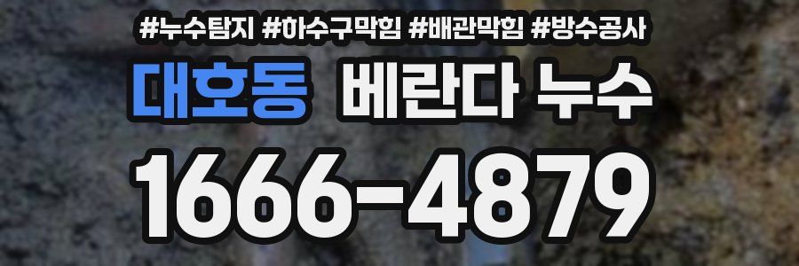대호동 베란다 누수