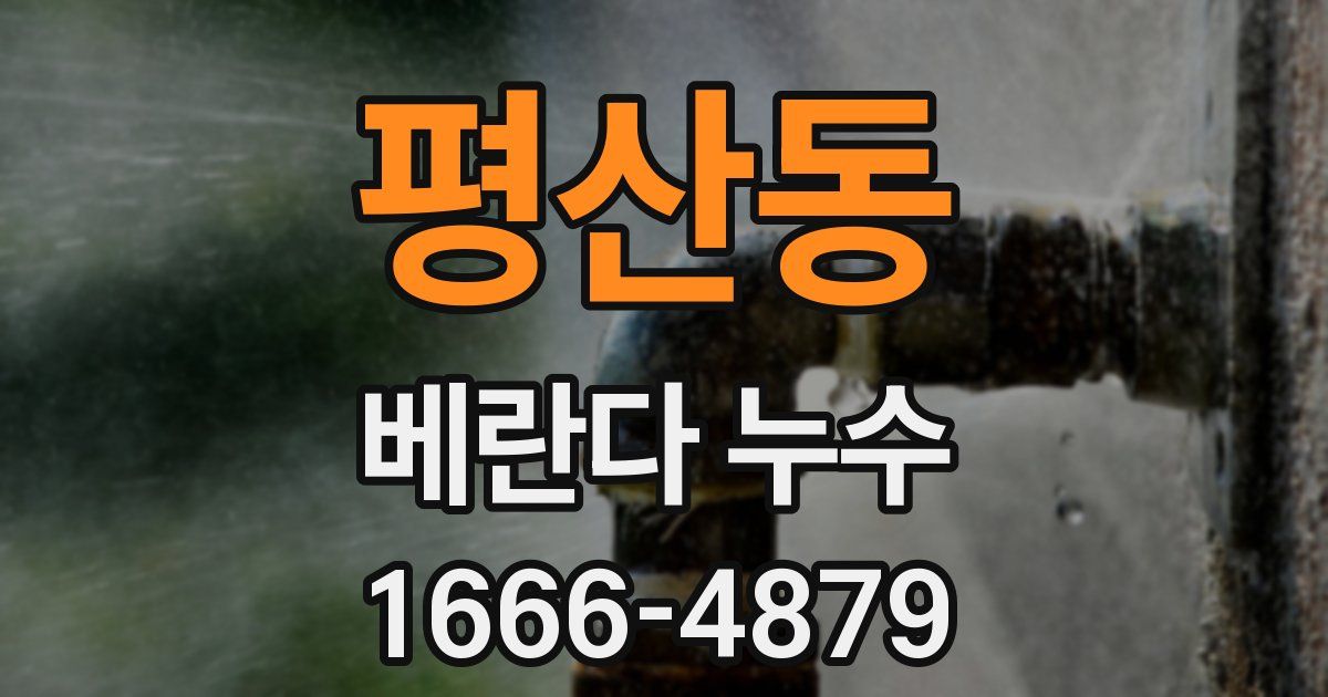 평산동 베란다 누수