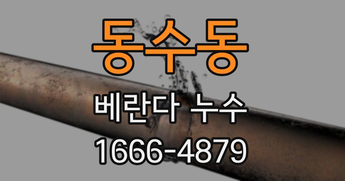 동수동 베란다 누수
