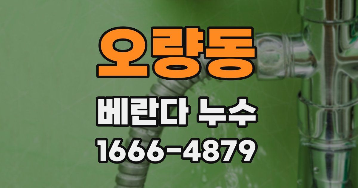 오량동 베란다 누수