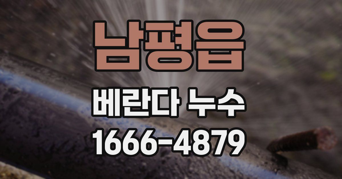 남평읍 베란다 누수