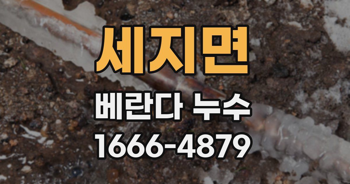 세지면 베란다 누수