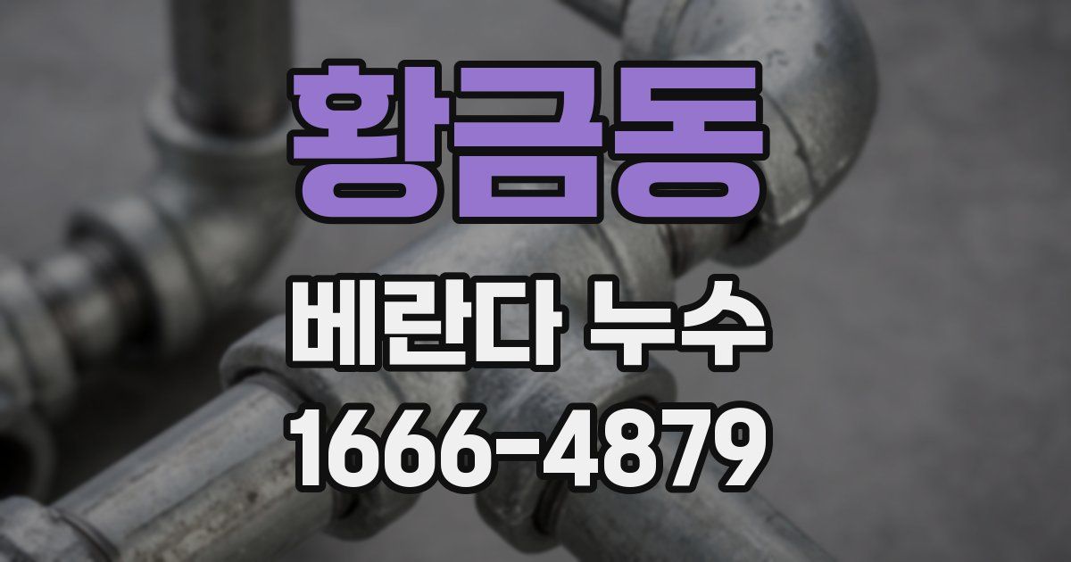 황금동 베란다 누수