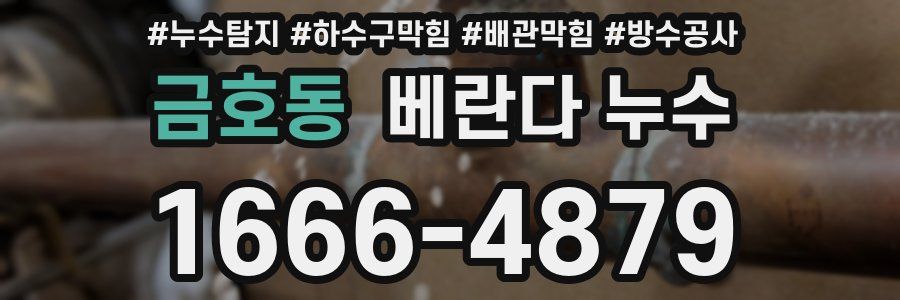 금호동 베란다 누수
