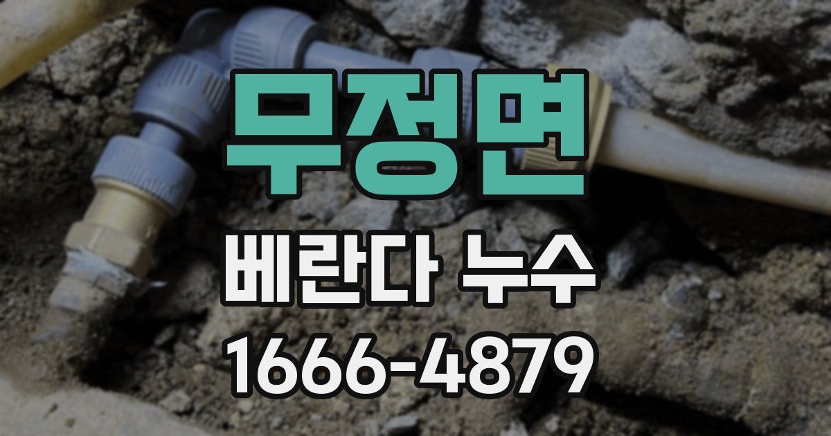 무정면 베란다 누수