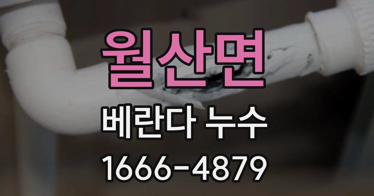 월산면 베란다 누수