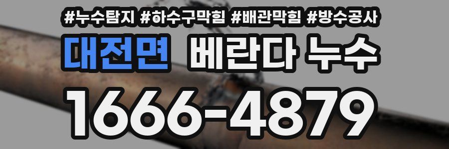 대전면 베란다 누수