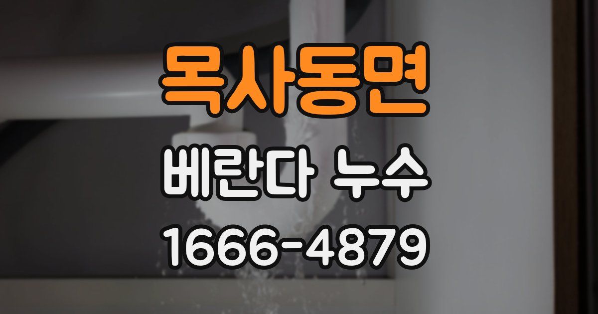 목사동면 베란다 누수