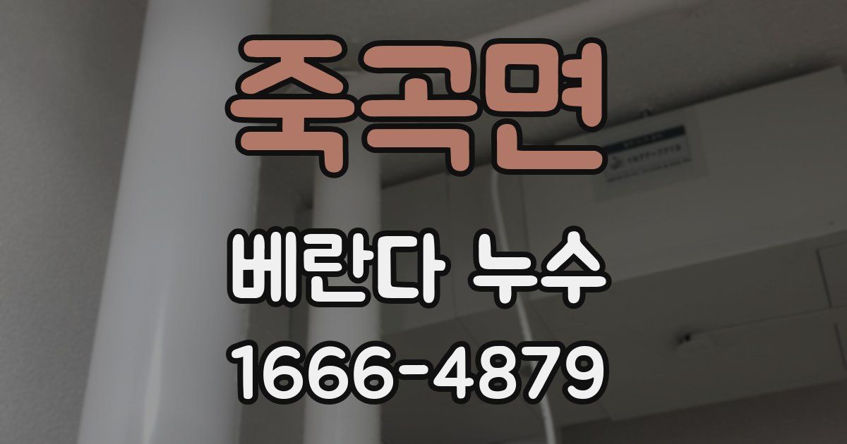 죽곡면 베란다 누수