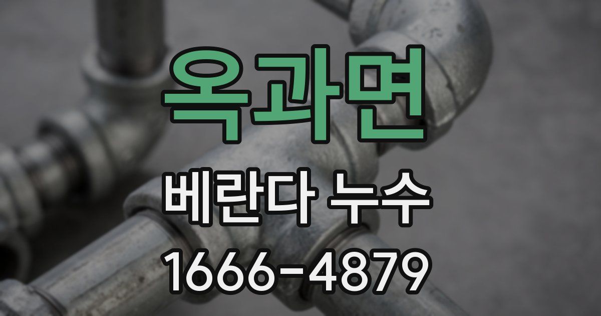 옥과면 베란다 누수