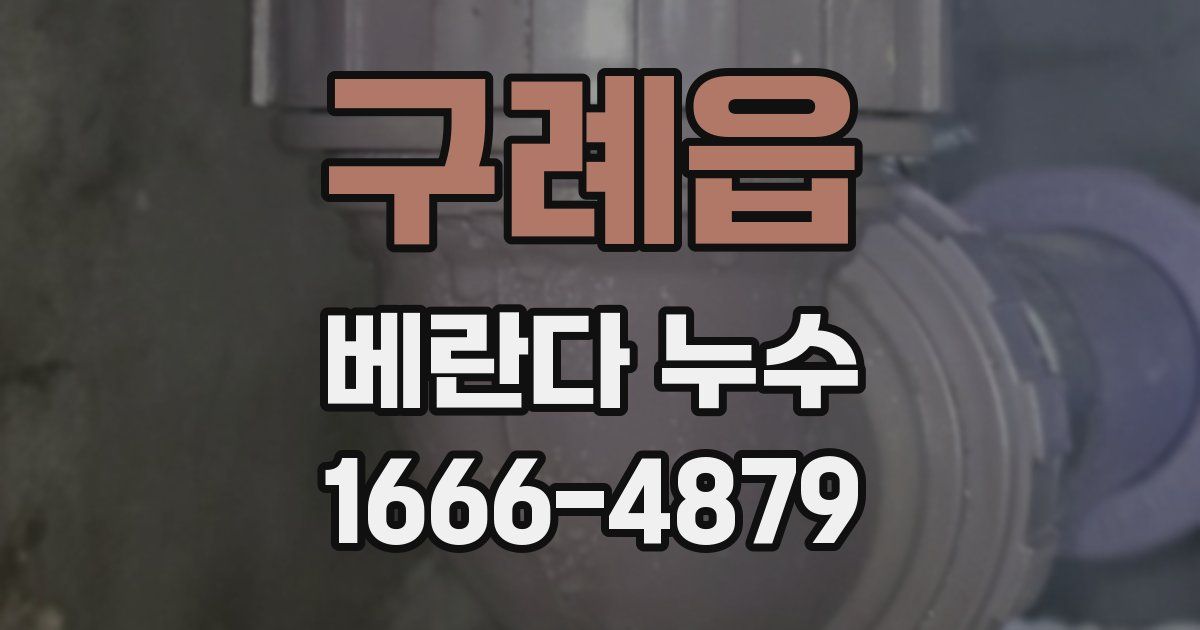 구례읍 베란다 누수