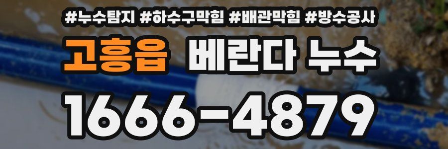 고흥읍 베란다 누수