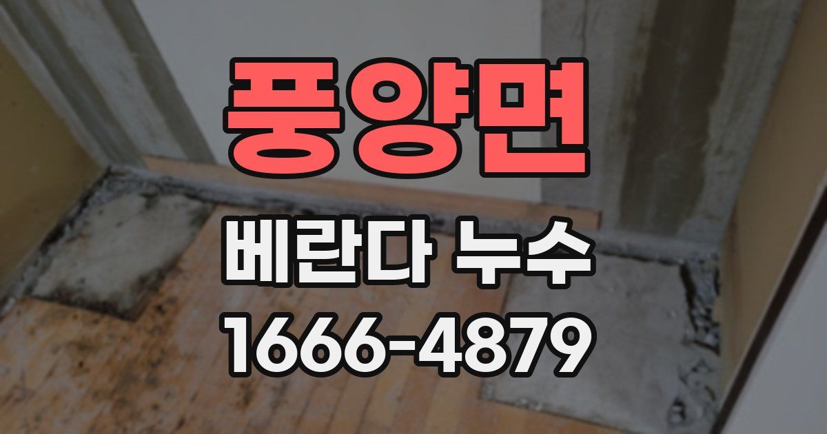 풍양면 베란다 누수
