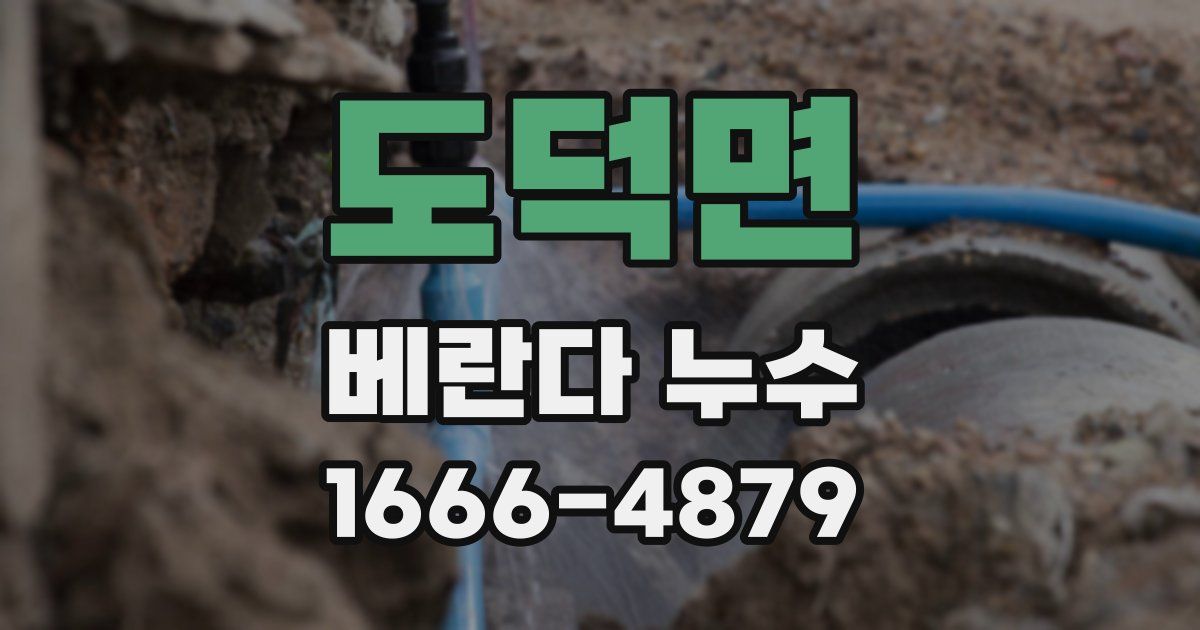 도덕면 베란다 누수