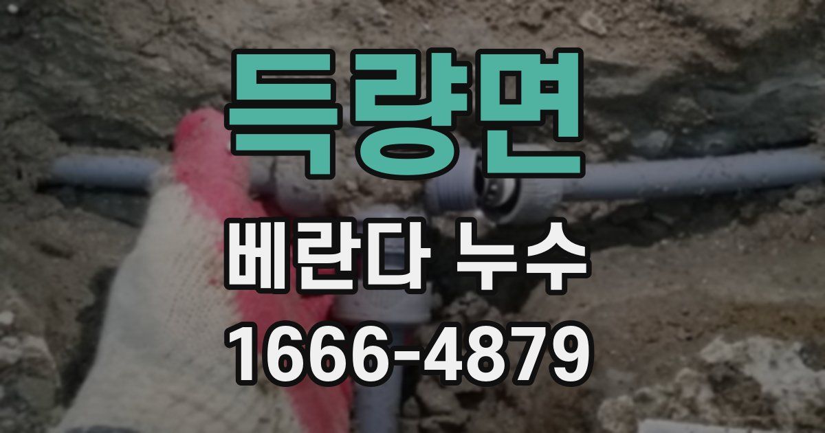 득량면 베란다 누수