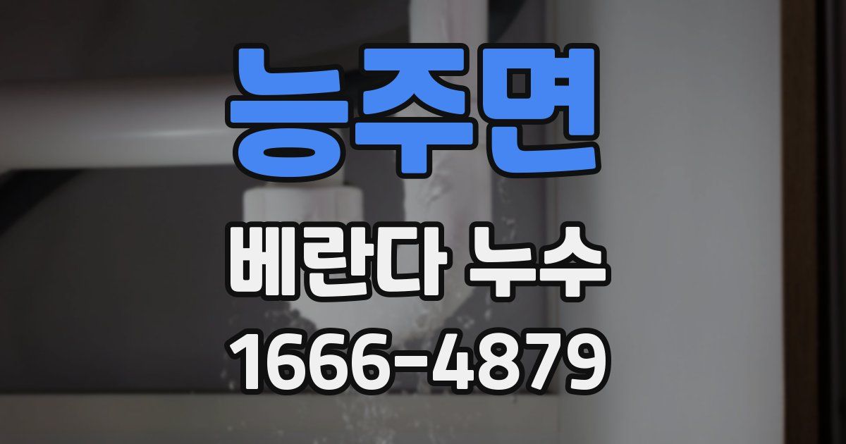 능주면 베란다 누수