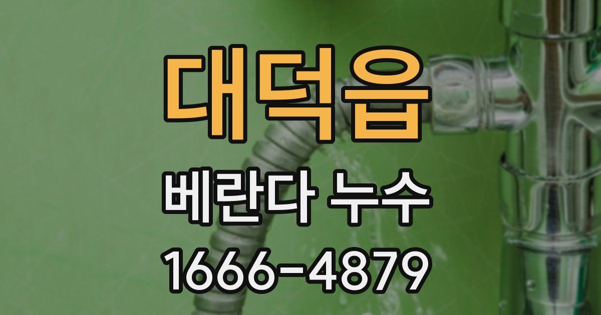 대덕읍 베란다 누수