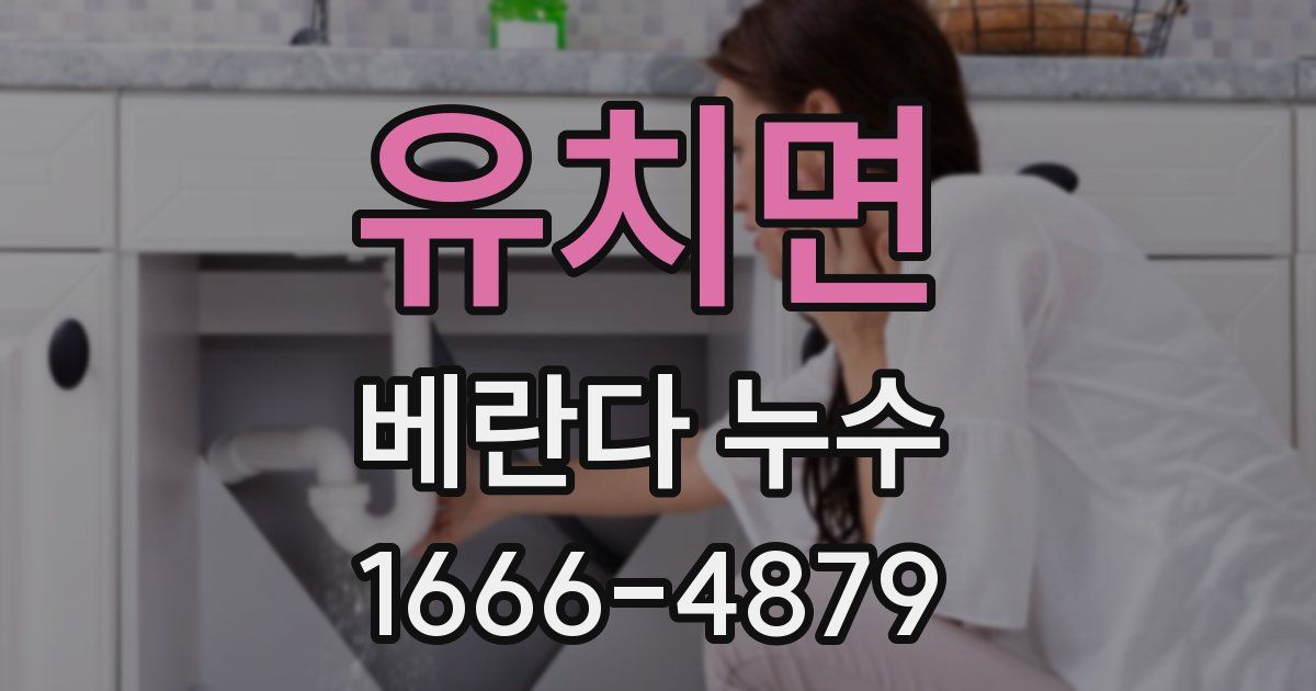 유치면 베란다 누수