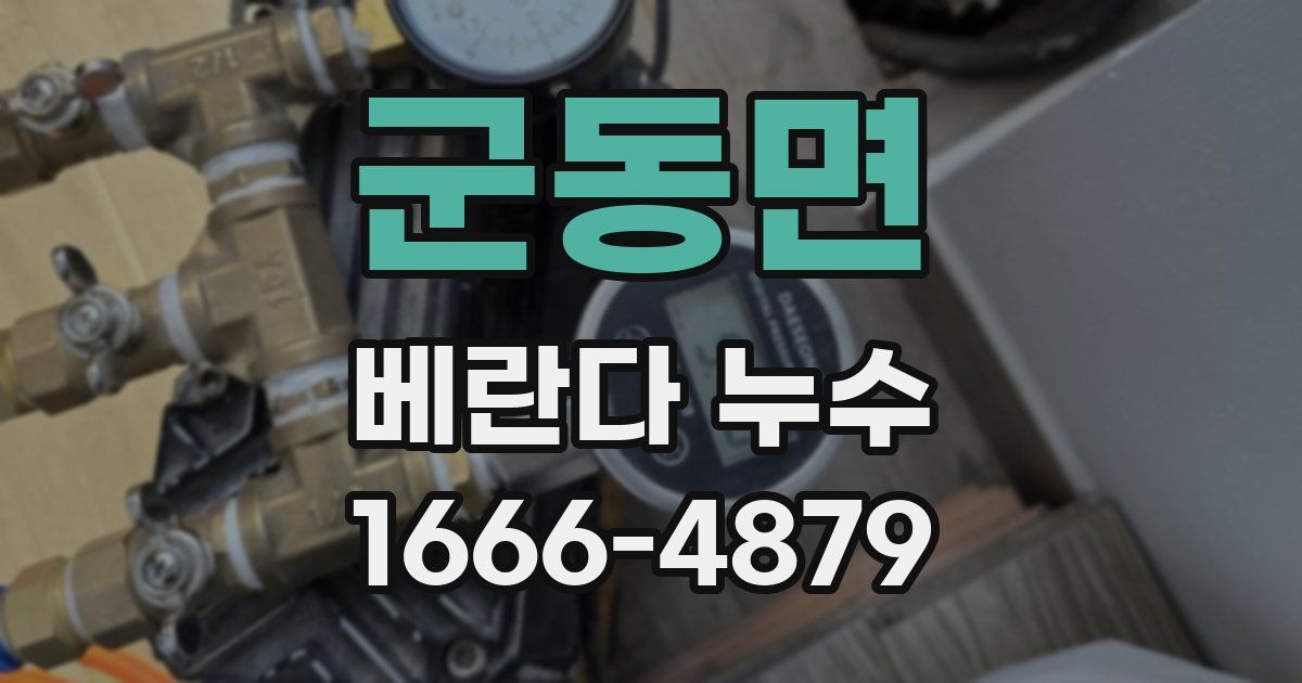 군동면 베란다 누수