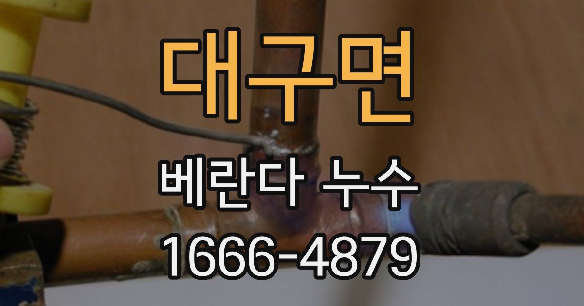 대구면 베란다 누수