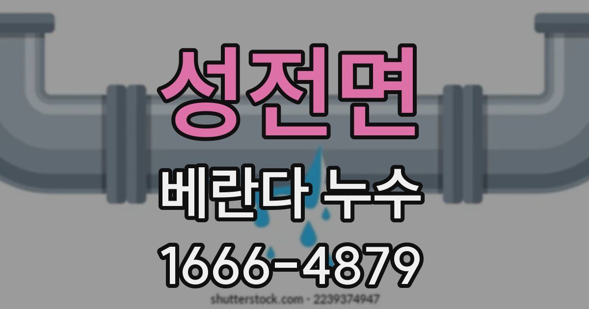 성전면 베란다 누수