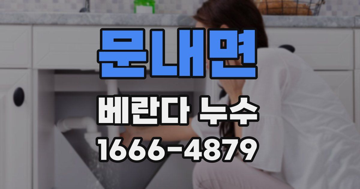 문내면 베란다 누수