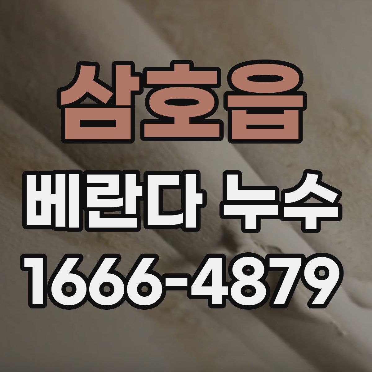 삼호읍 베란다 누수