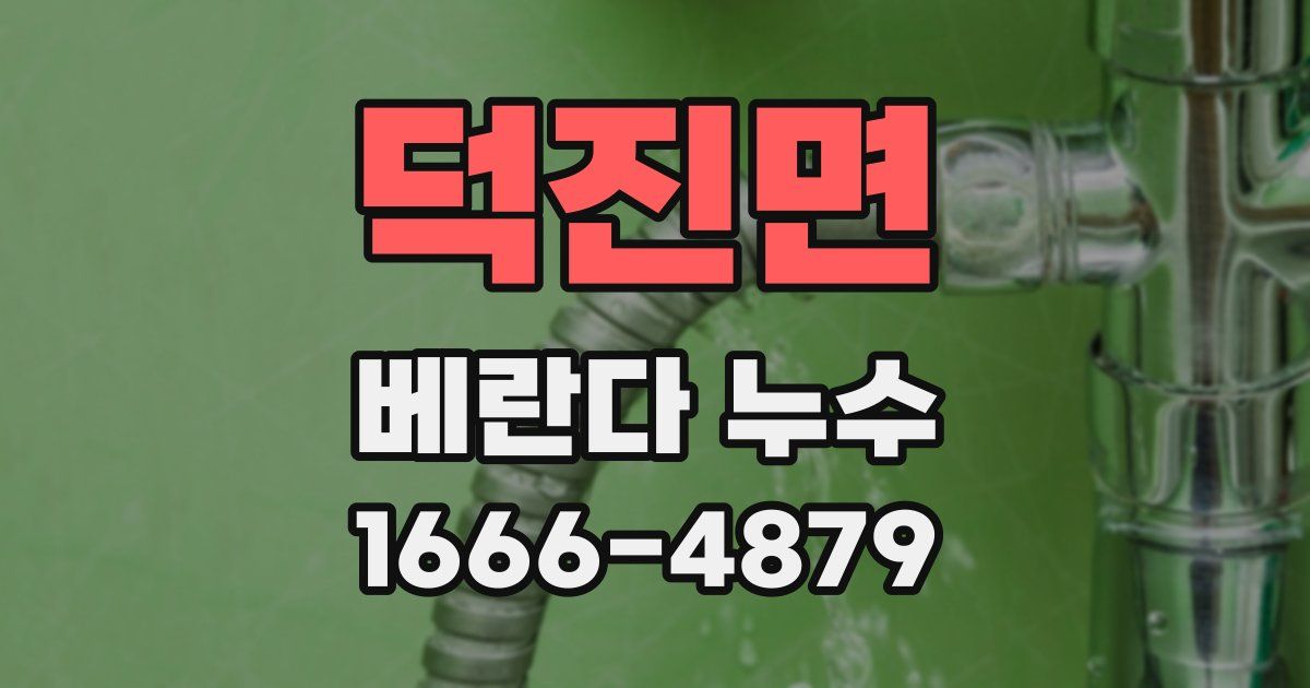 덕진면 베란다 누수