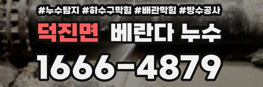 덕진면 베란다 누수