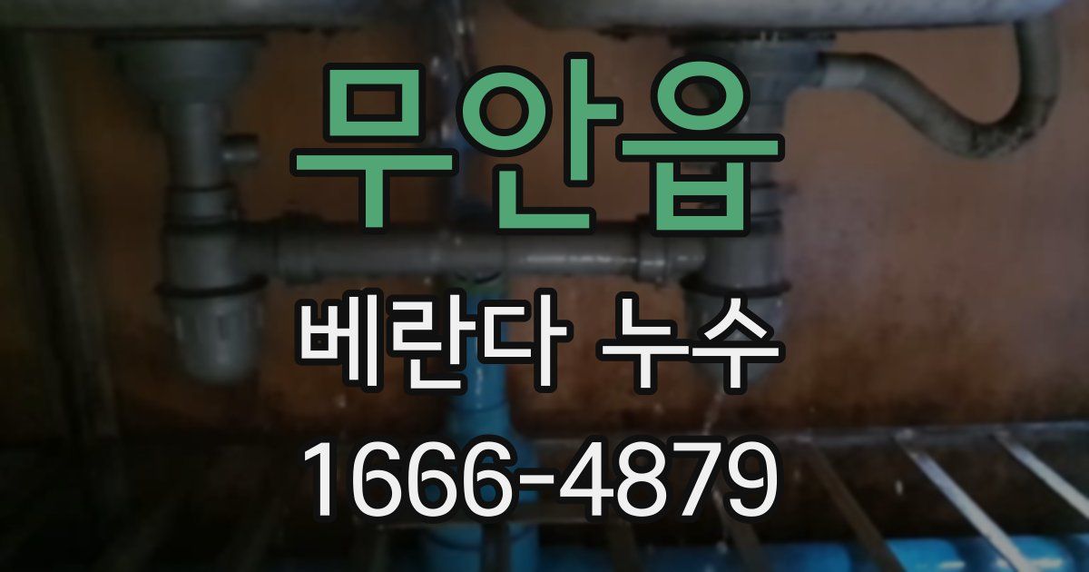 무안읍 베란다 누수