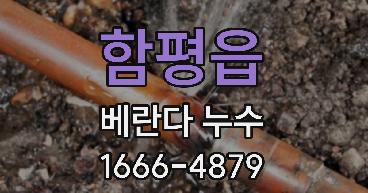 함평읍 베란다 누수