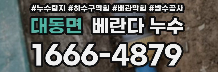 대동면 베란다 누수