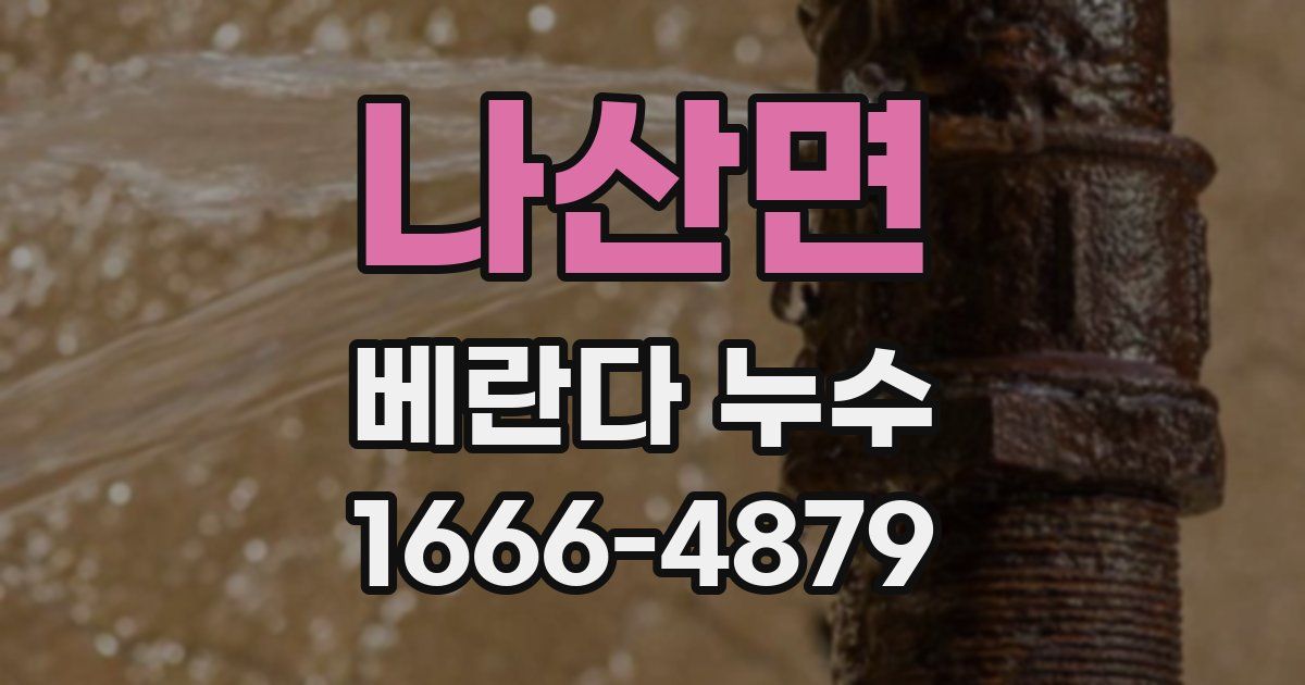나산면 베란다 누수