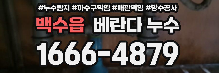 백수읍 베란다 누수
