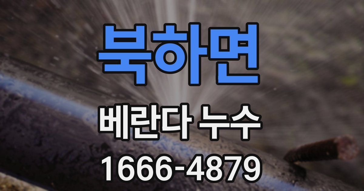 북하면 베란다 누수
