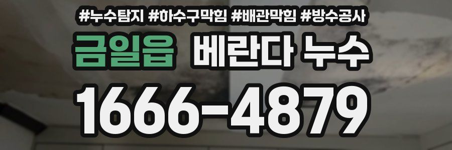 금일읍 베란다 누수