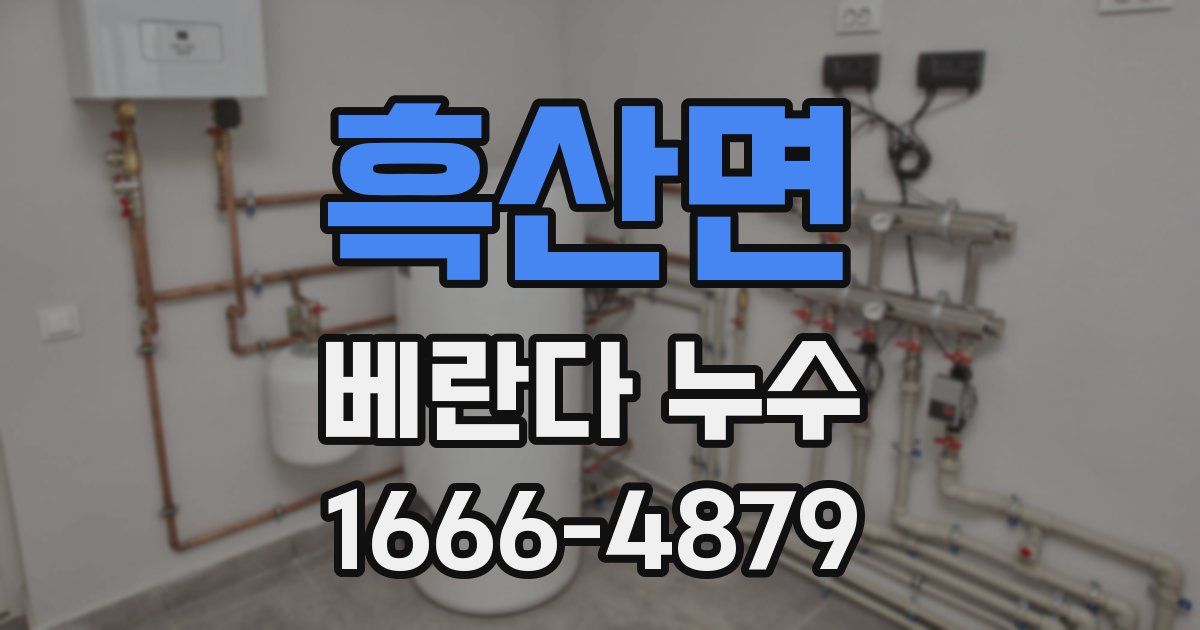 흑산면 베란다 누수