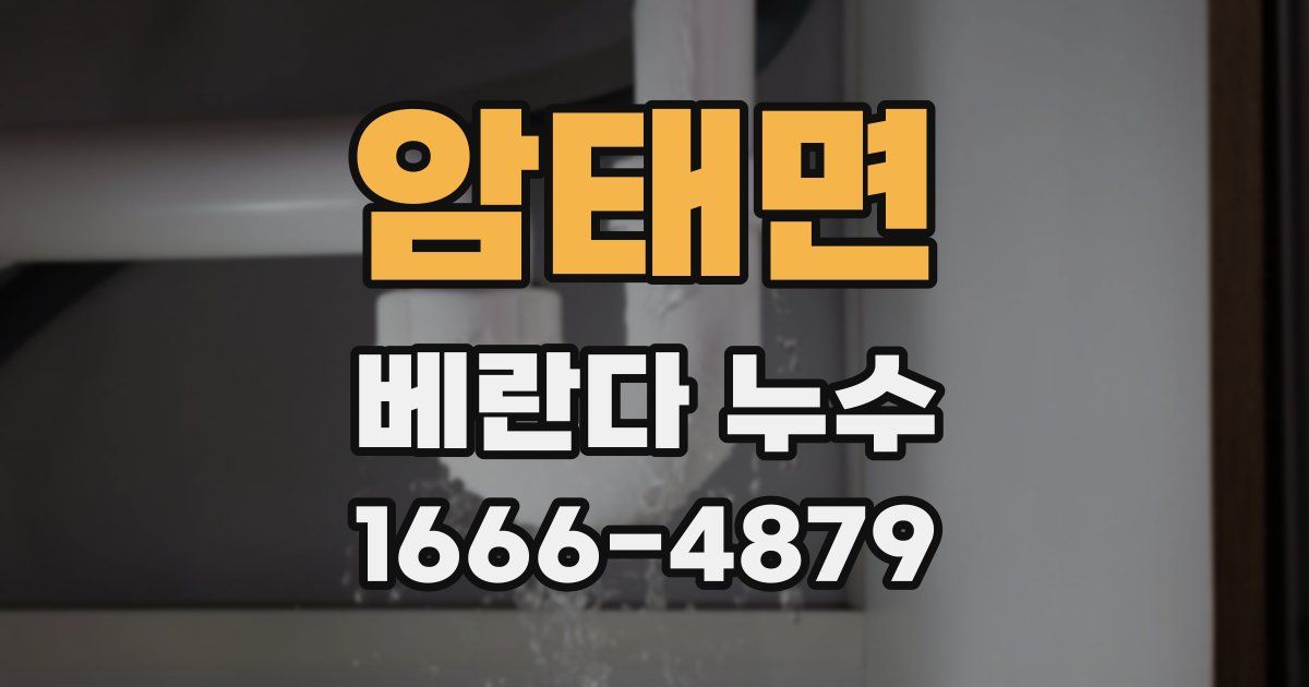 암태면 베란다 누수