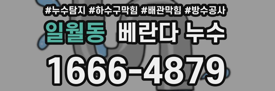일월동 베란다 누수