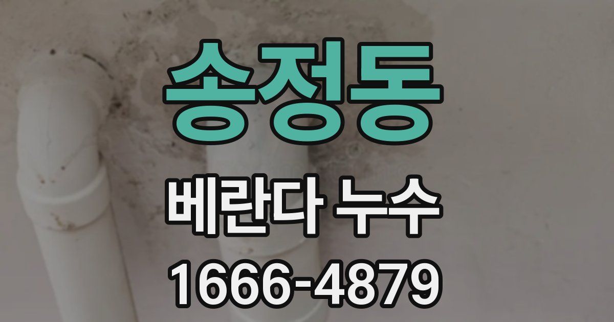 송정동 베란다 누수