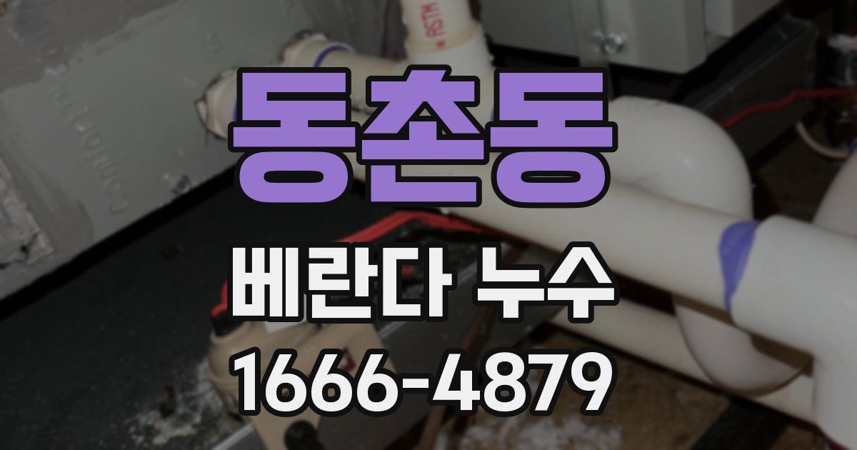 동촌동 베란다 누수