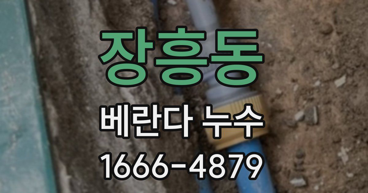 장흥동 베란다 누수