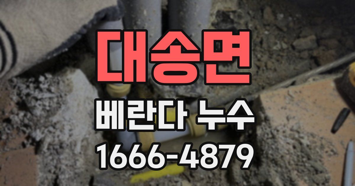 대송면 베란다 누수