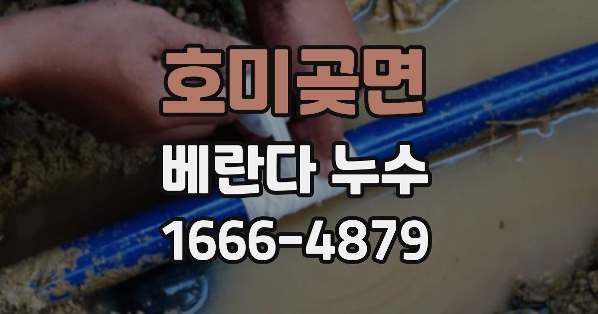 호미곶면 베란다 누수