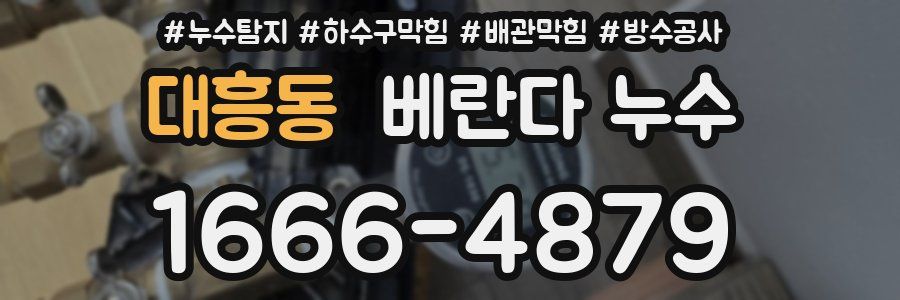 대흥동 베란다 누수