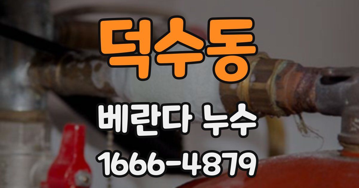 덕수동 베란다 누수