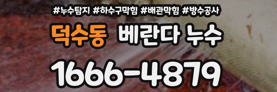 덕수동 베란다 누수