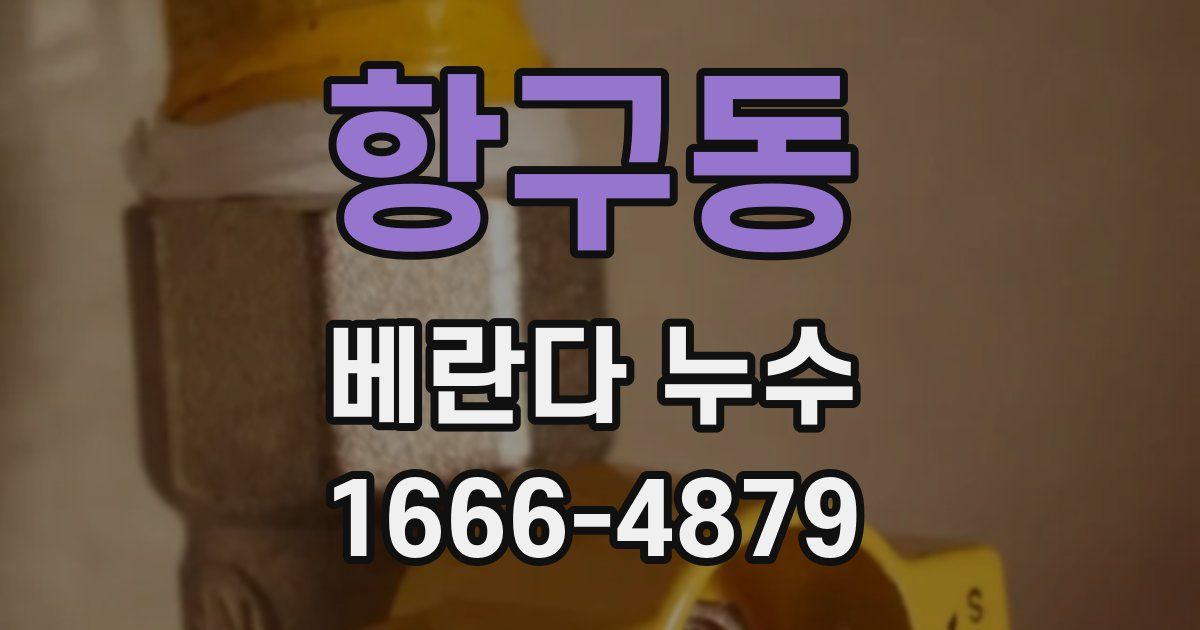 항구동 베란다 누수