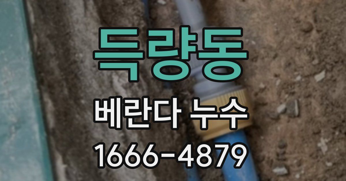 득량동 베란다 누수